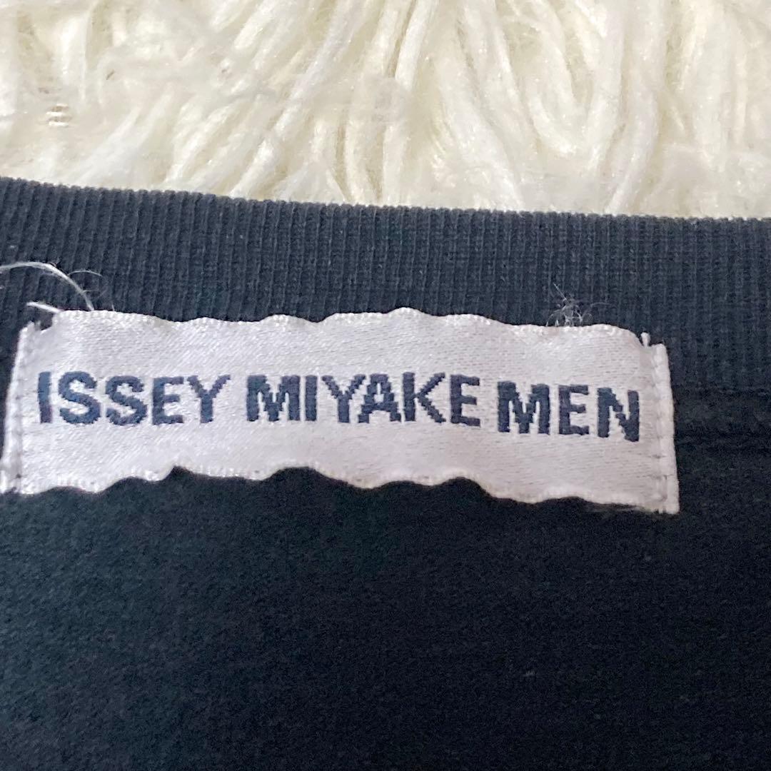 ISSEY MIYAKE MEN Tシャツ　長袖　袖切替　ドッキング　チェック