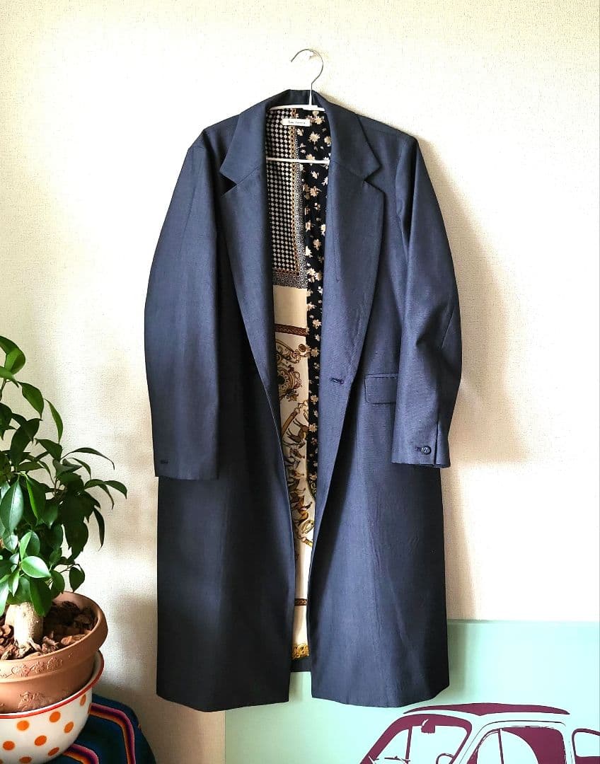 yeah light!!　ダブル　トレンチコート　スカーフ　リメイク