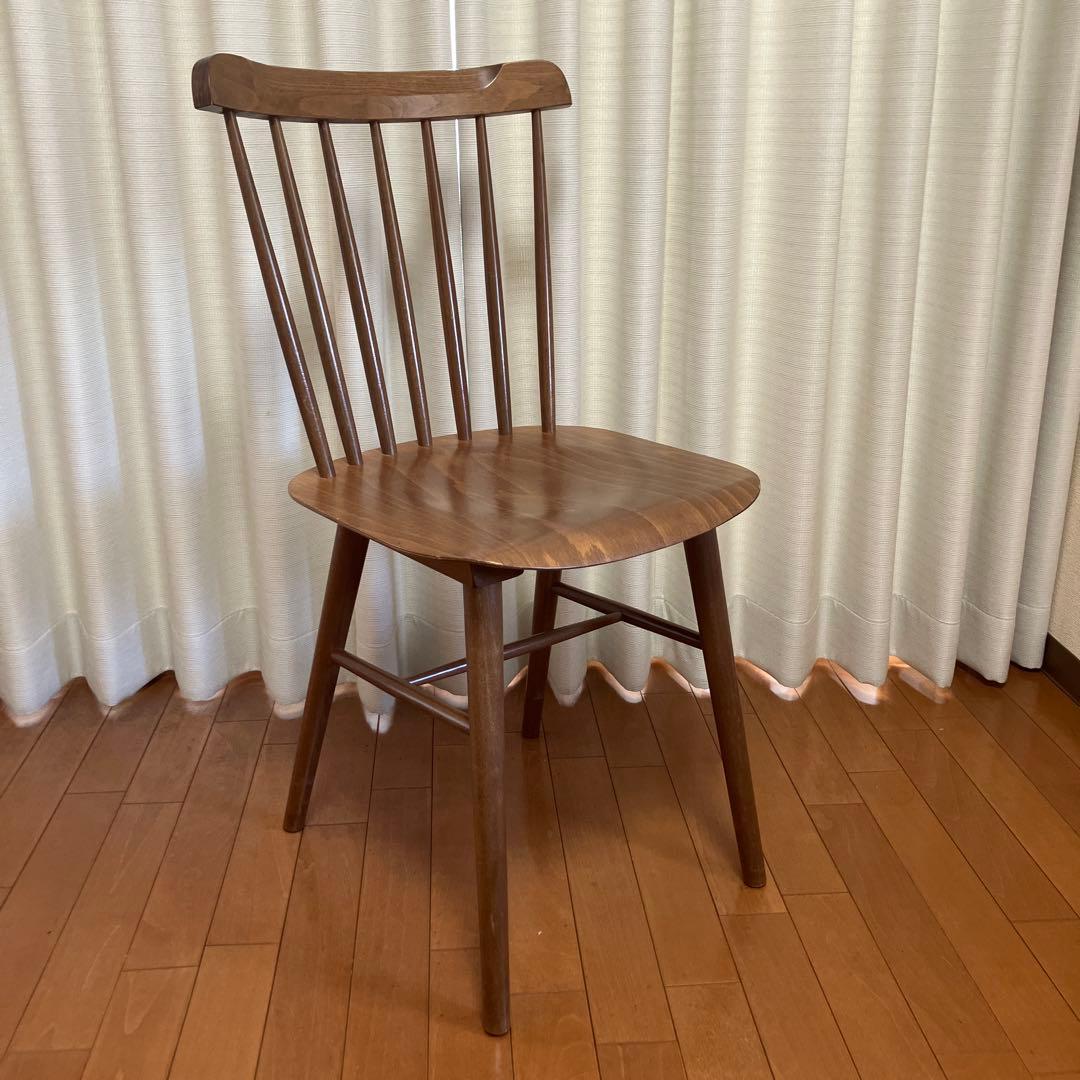 2月15日まで⭐️NOCE ブラウン木製ダイニングチェア　ウォールナット