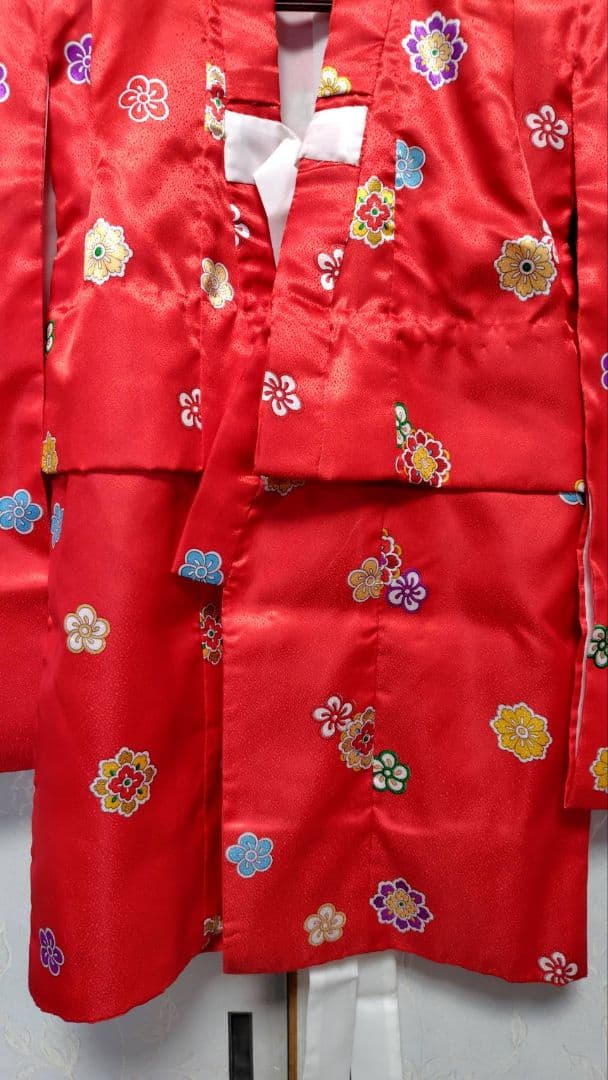 RK538洗える子供着物着丈73センチ裄丈42センチ綺麗美品