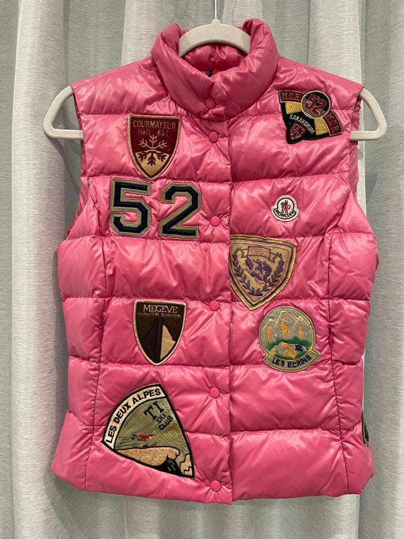 希少 MONCLER チベット スダウンベスト ワッペンロゴ　レディース　キッズ