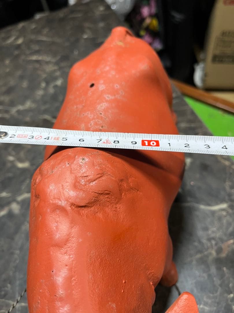 牛の置き物、鉄製の牛、鋳鉄の牛 35センチ、4.2キロ