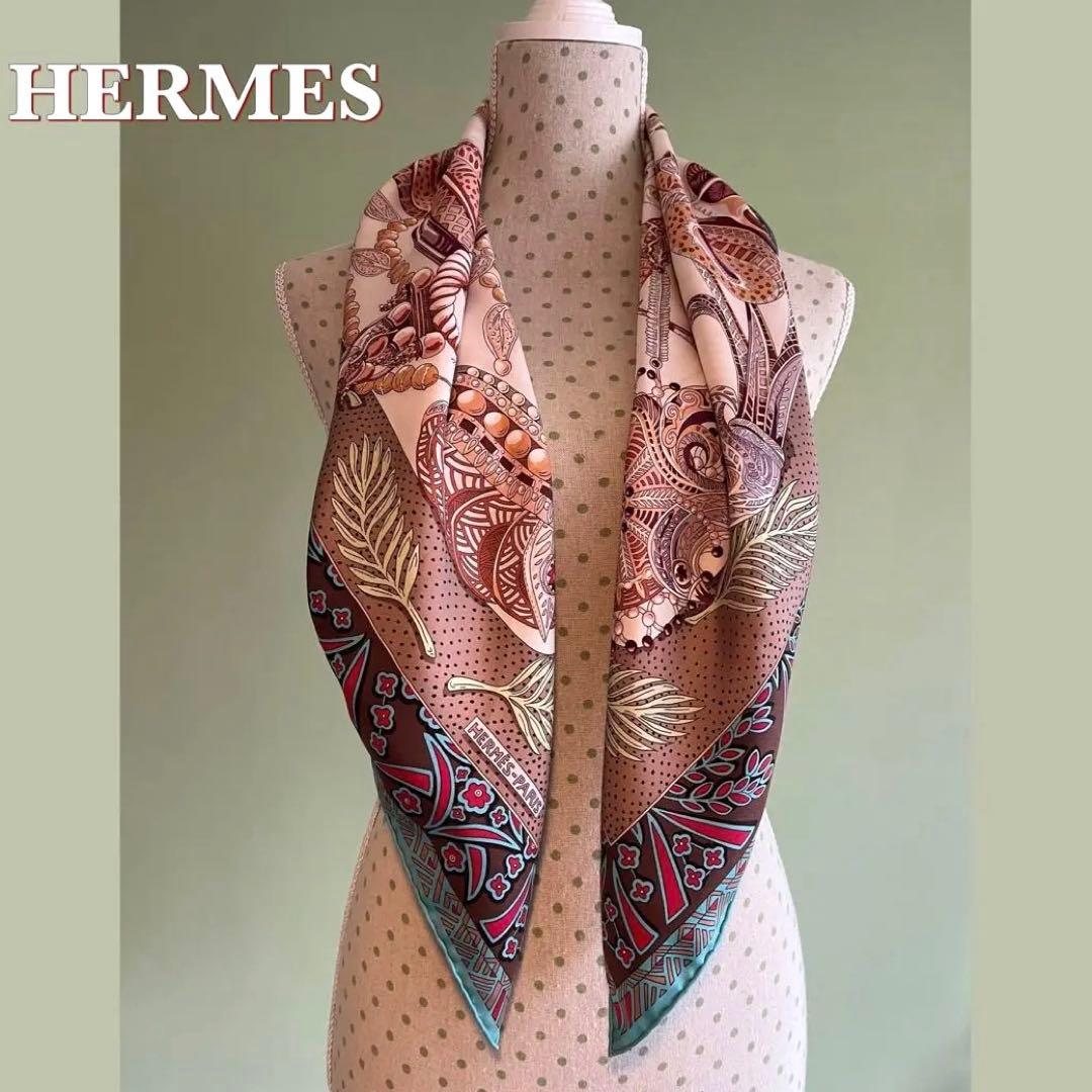 HERMESエルメスカレ90 Zenobieパルミラの女王ゼノビア シルク100