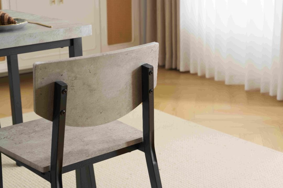 先行販売中！4人掛け テーブル＆チェア4脚 オシャレ北欧風 幅110 GRAY