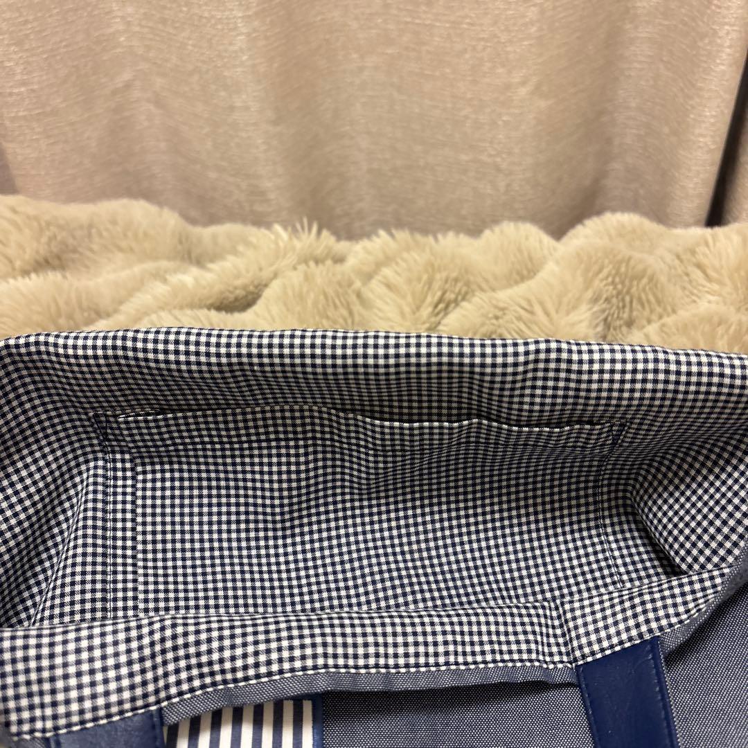 【希少】使用回数3回・紙袋付き/ファミリア　デニムバッグ　マチあり　くま　うさぎ