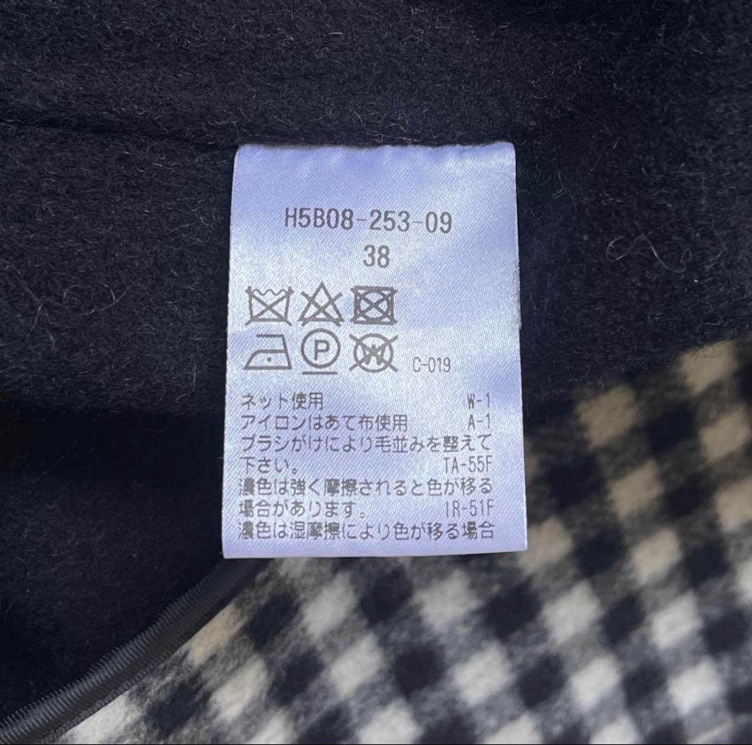 マッキントッシュフィロソフィー シェパードチェック フーデッドコート M