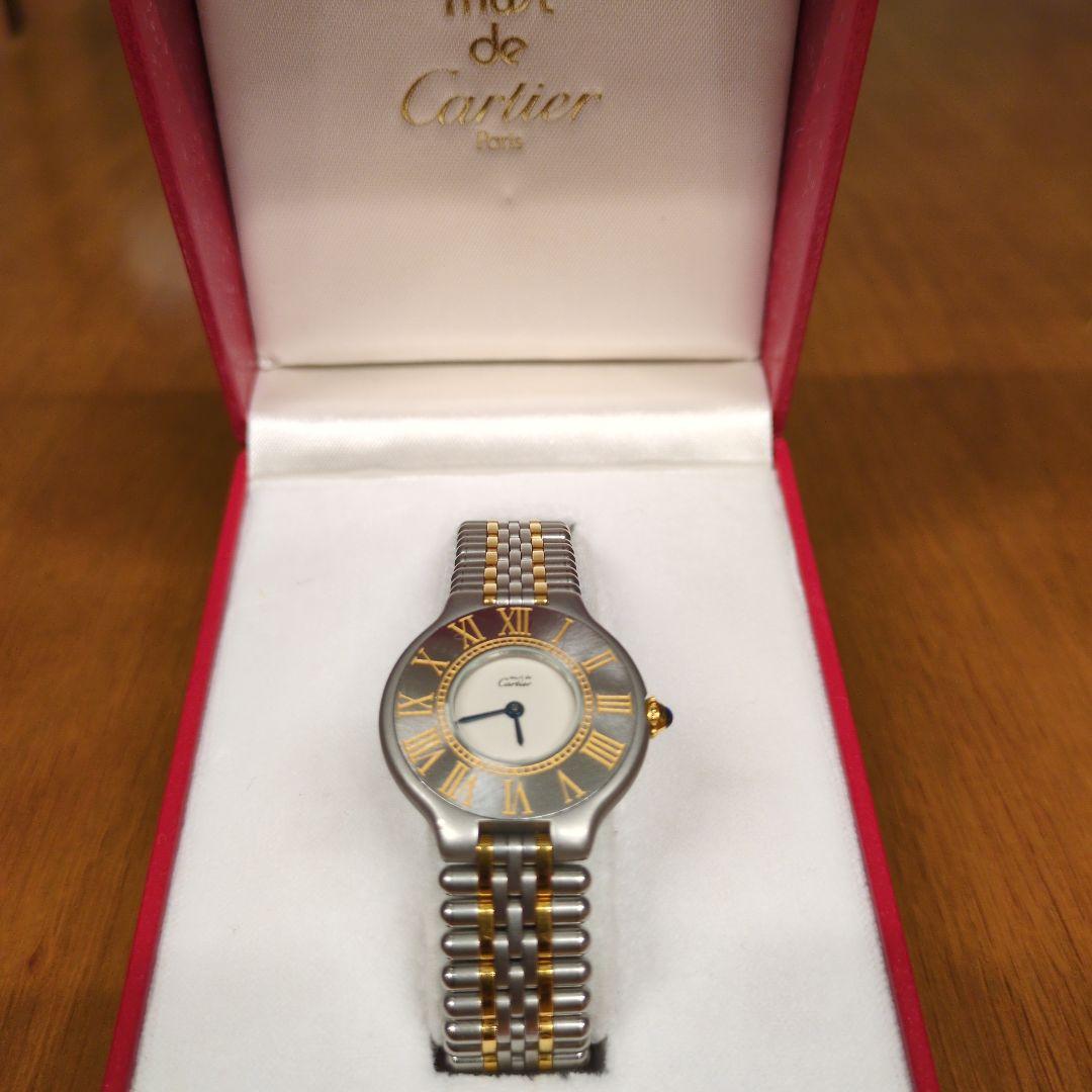 Cartier カルティエ腕時計(クォーツ) シルバー/ゴールド