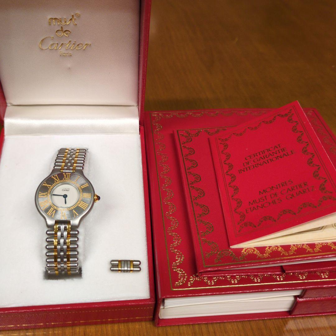 Cartier カルティエ腕時計(クォーツ) シルバー/ゴールド