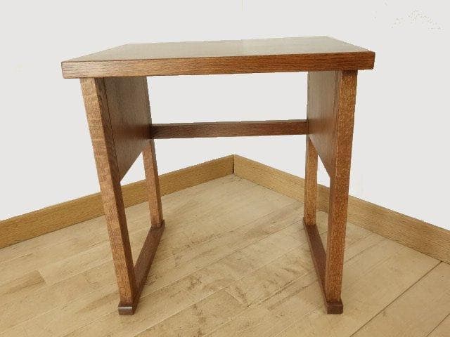 北海道手作り家具　ナラ（楢）材　マルチサイドテーブルUB　ミニデスク　Ｈ５２０