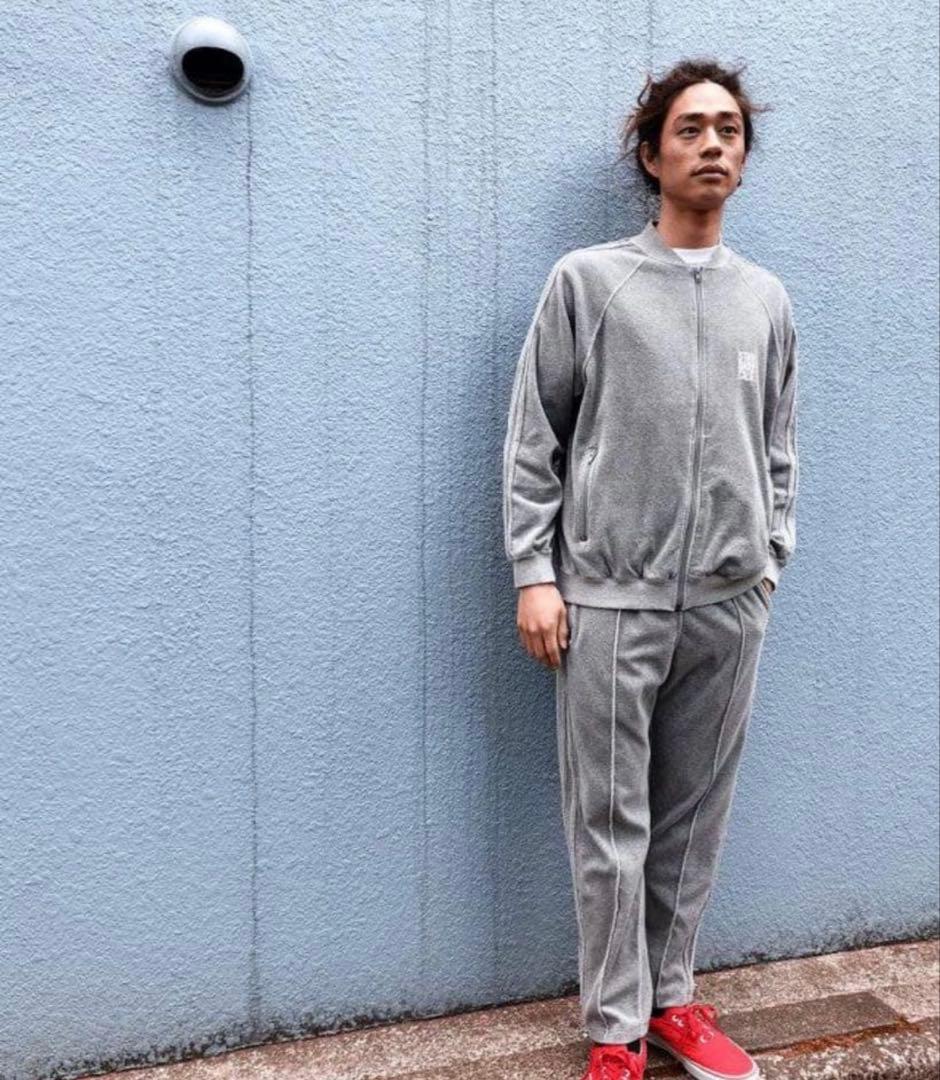 スタンダードカリフォルニア グレー ジャージ ベロア セットアップ