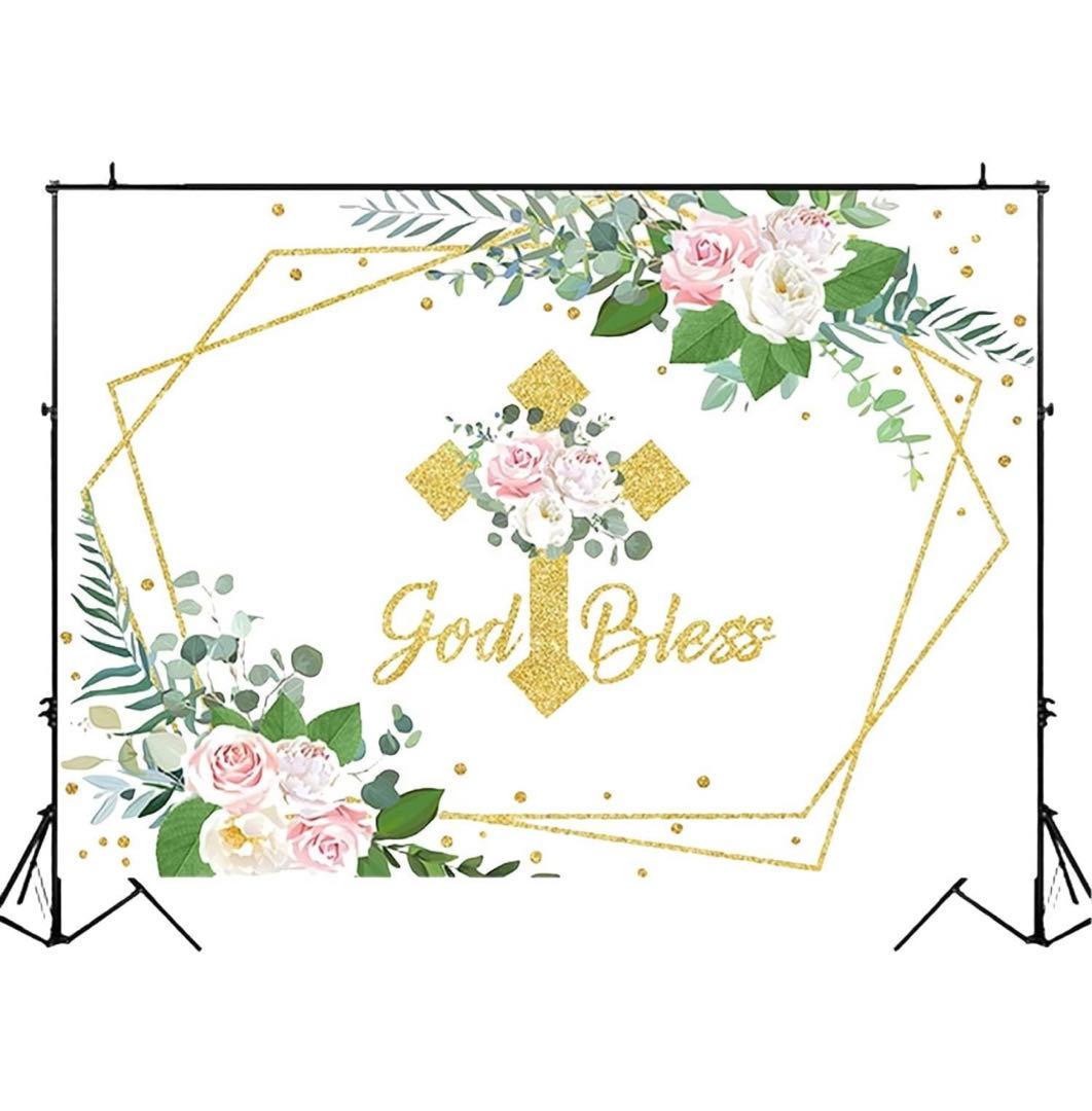 バック紙 背景紙 洗礼　撮影　ニューボーンフォト　赤ちゃん　220×150