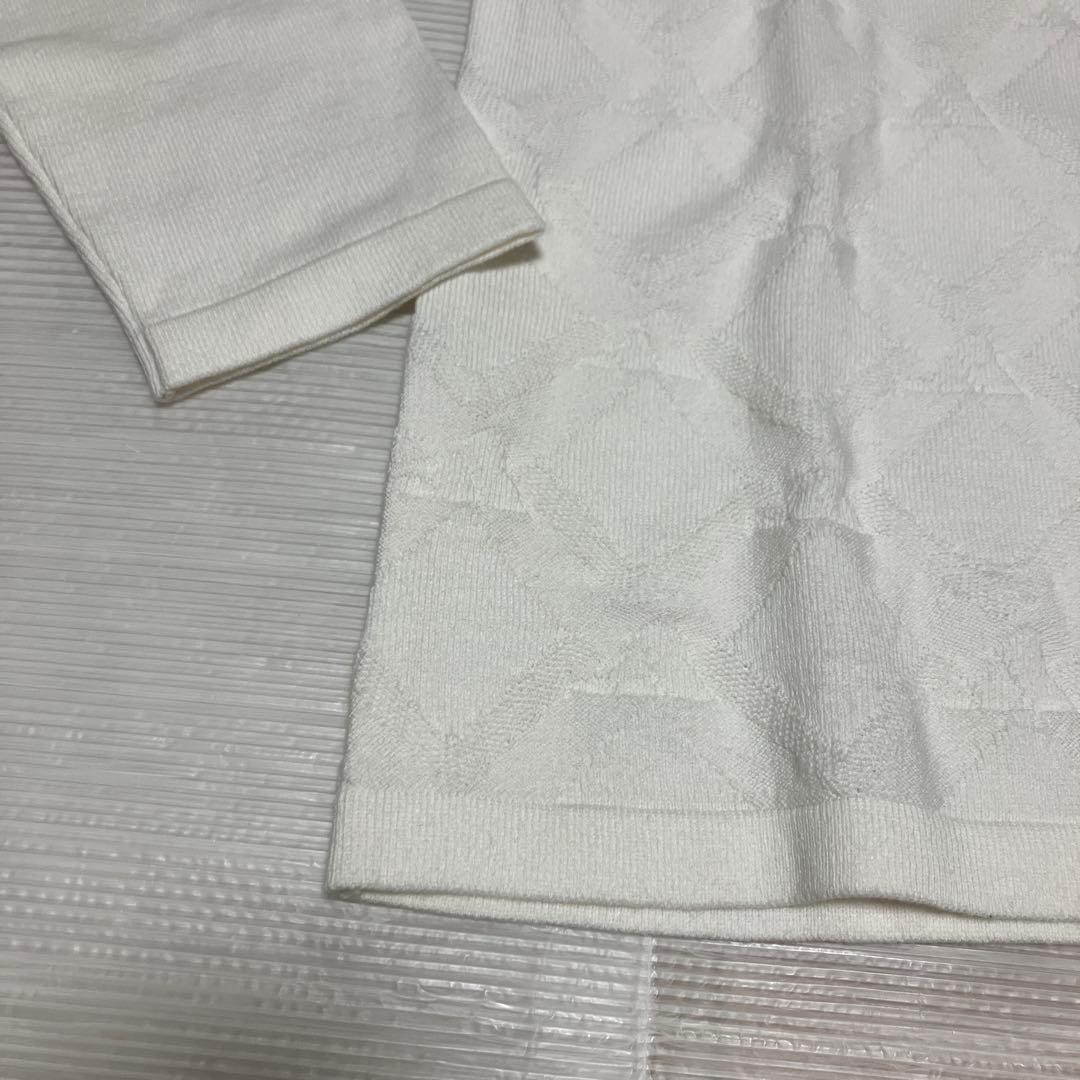 送料無料 新品 adidas GOLF アーガイル柄セーター ポロ M WT