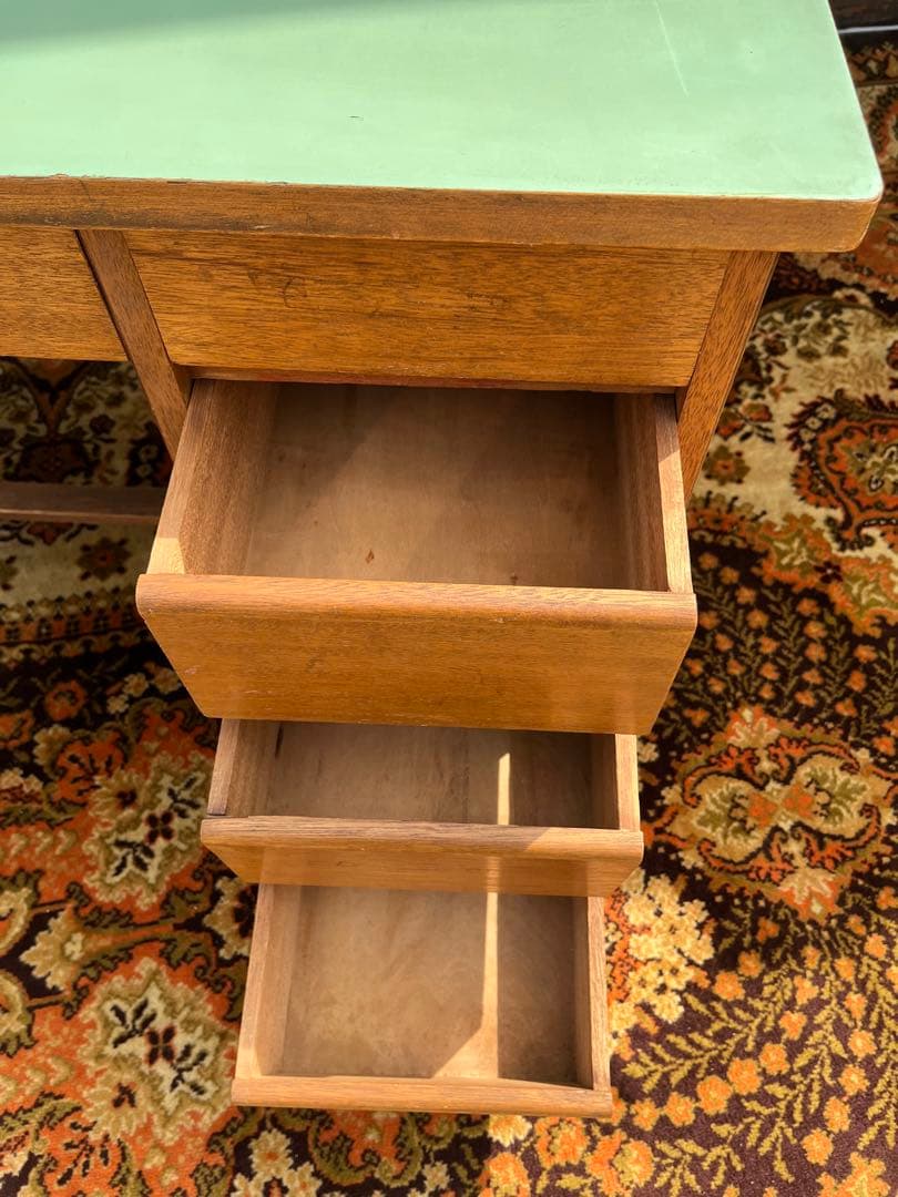 学習机 勉強机 デスク インテリア 昭和レトロ 当時物 アンティーク ビンテージ