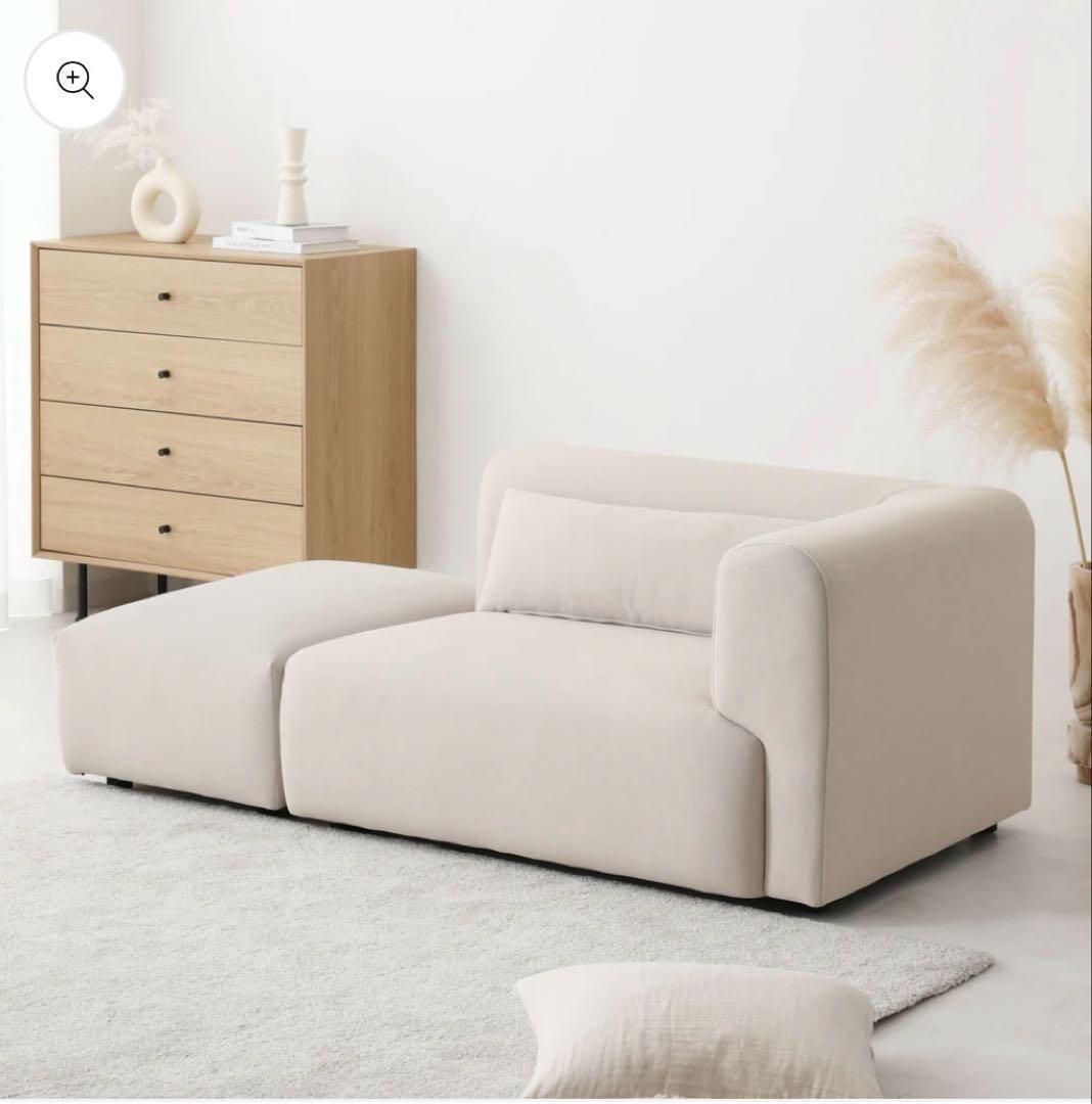 オットマン付き 2人掛け ソファ Colce（コルチェ）