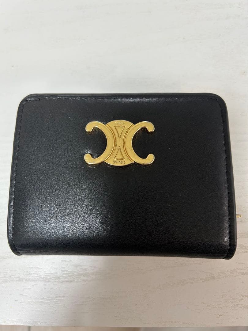CELINE ブラック 二つ折り財布