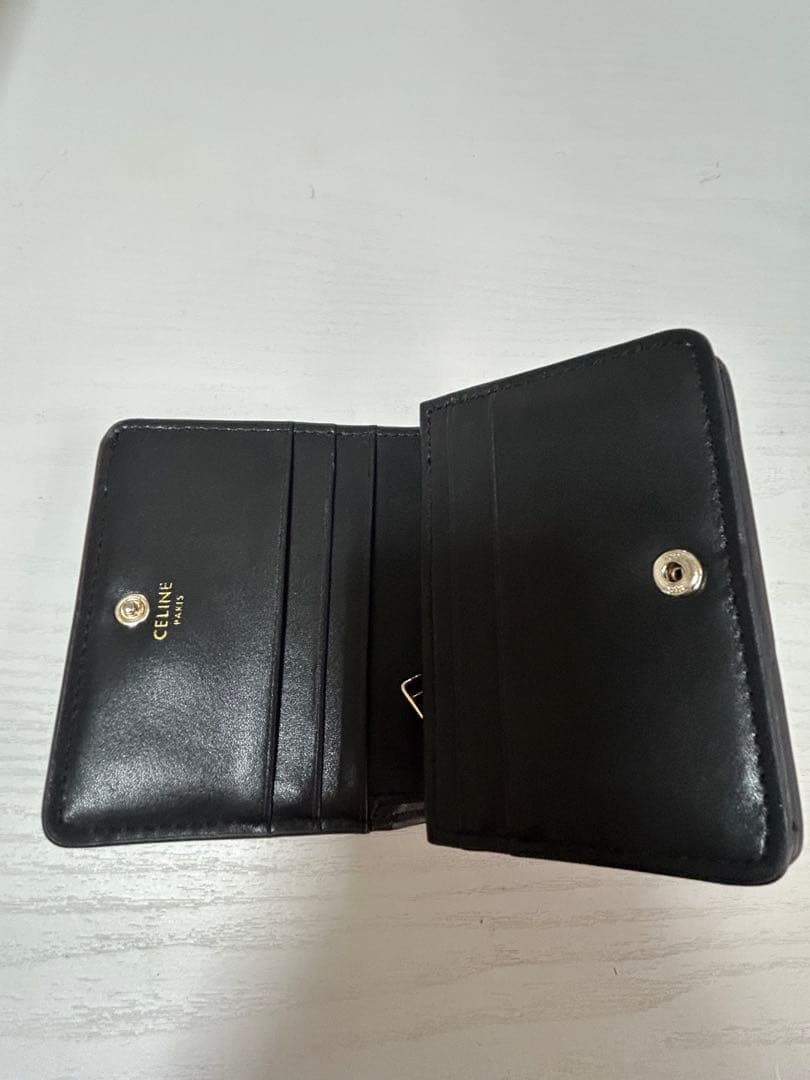 CELINE ブラック 二つ折り財布