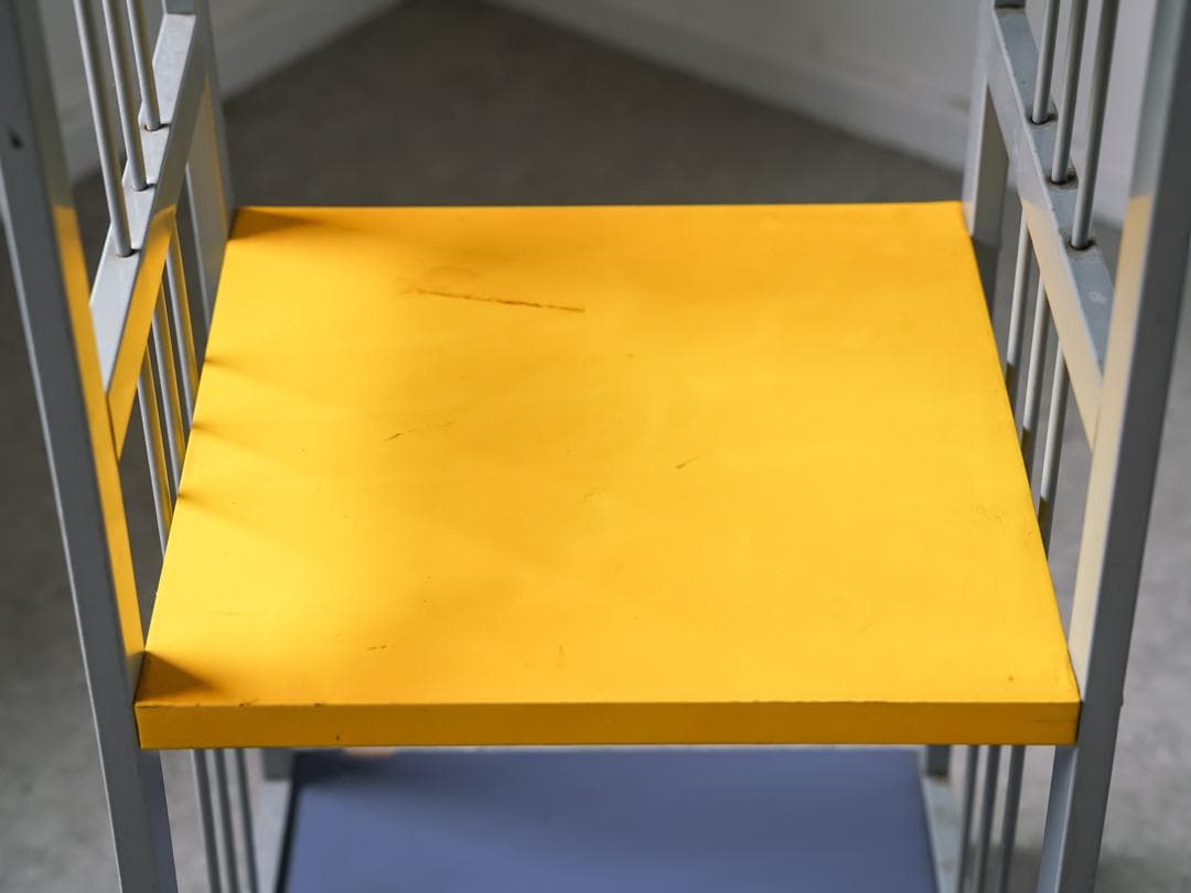 vintage shelf ポストモダン 3段 スチールシェルフ レトロポップ