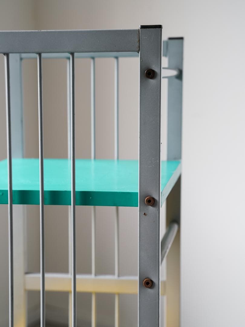 vintage shelf ポストモダン 3段 スチールシェルフ レトロポップ