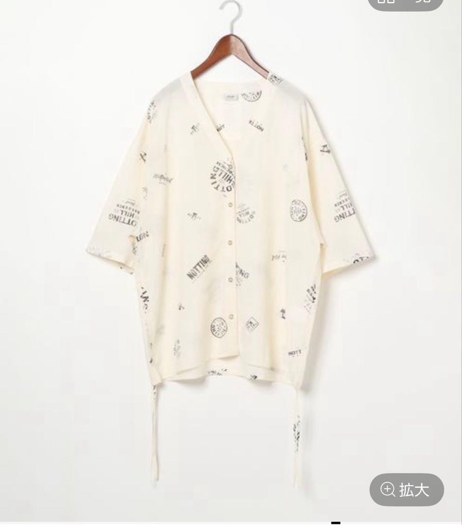 シアープリントシャツ 半袖 ニコアンド misayo