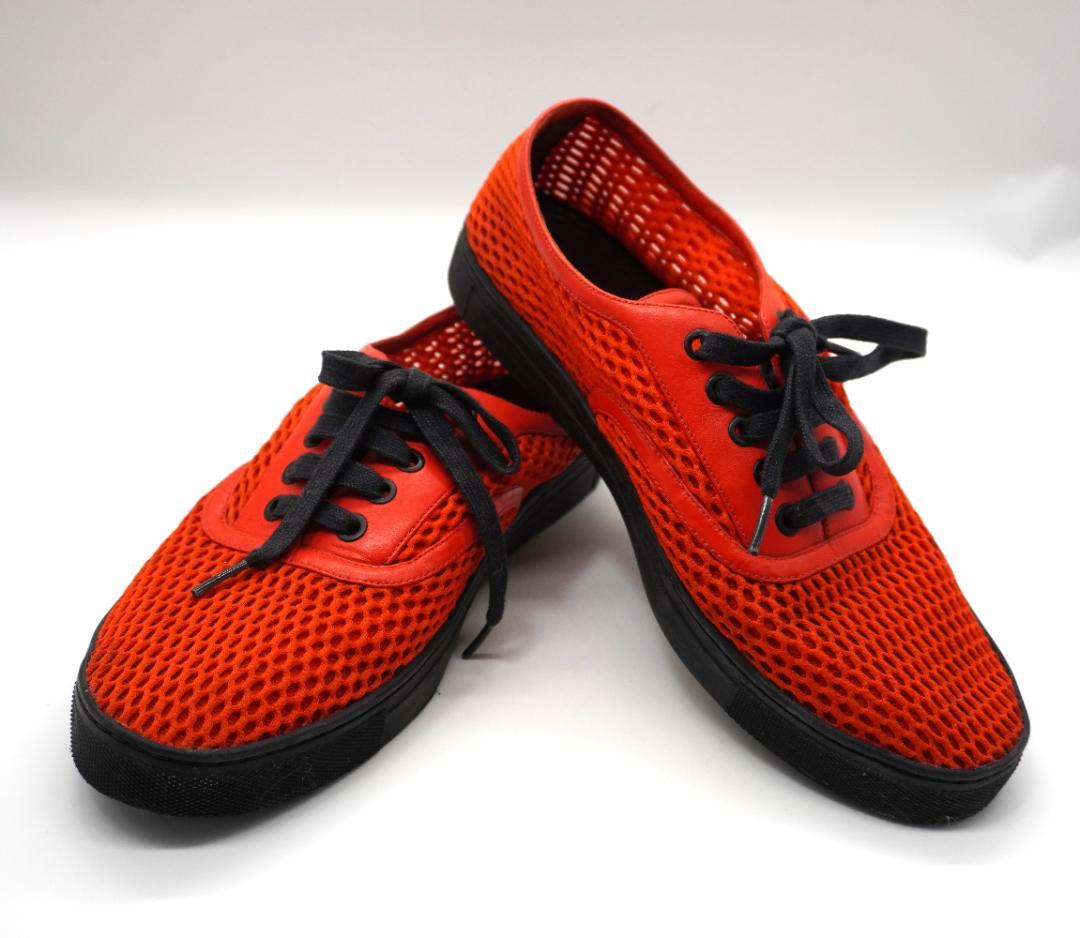 アレキサンダーワン メッシュ スニーカー オレンジ メンズ