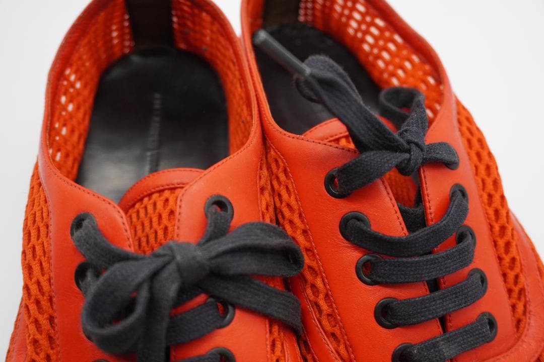 アレキサンダーワン メッシュ スニーカー オレンジ メンズ