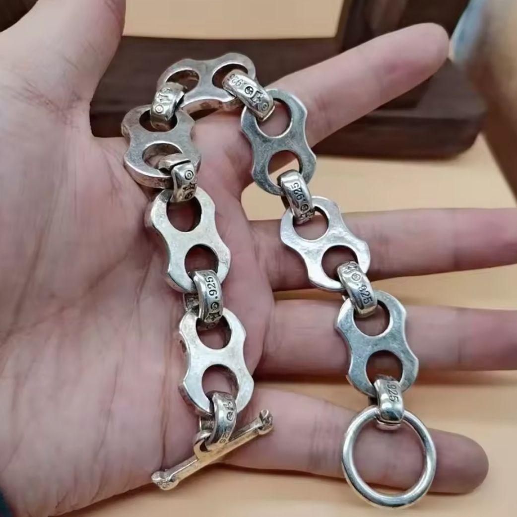 シルバー925 カフスデザイン ブレスレット ★