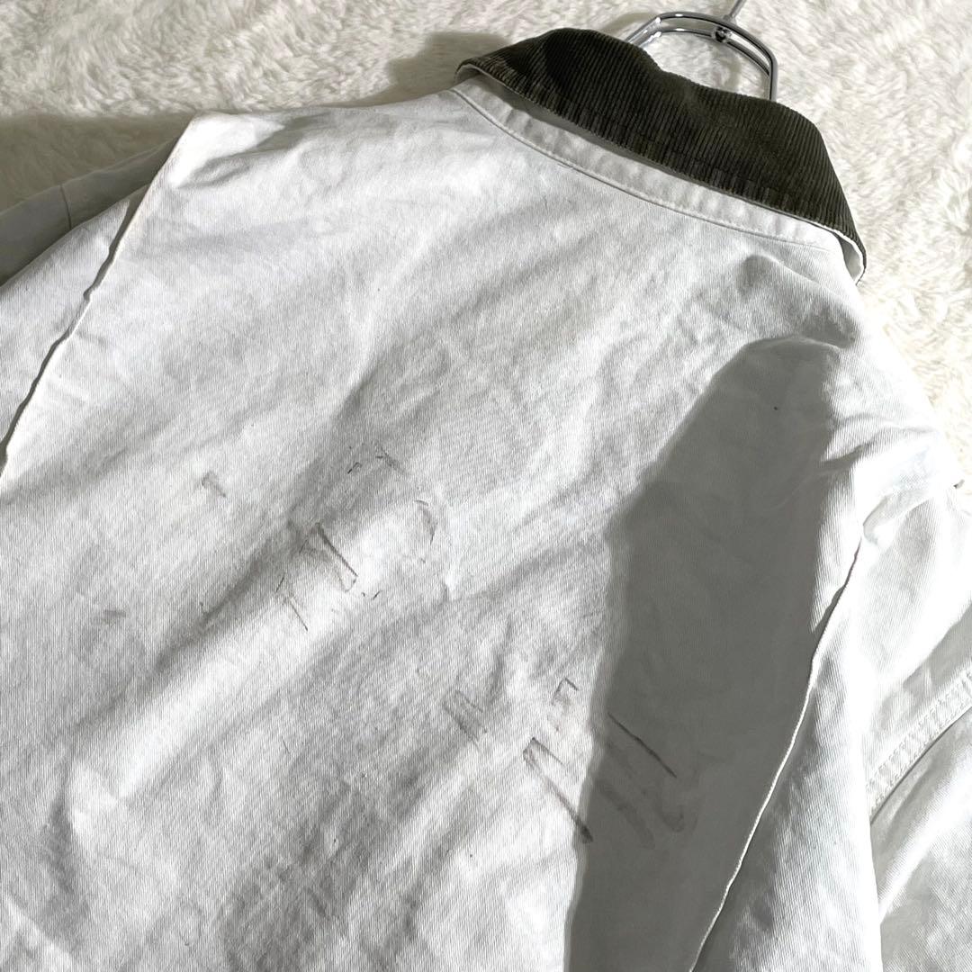 ディッキーズ　デトロイトジャケット　ダック地　ホワイト　ＤＵＲＯＮ　刺繍　ＸＬ