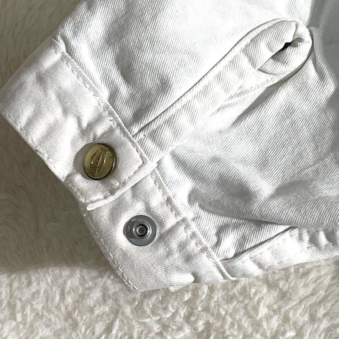 ディッキーズ　デトロイトジャケット　ダック地　ホワイト　ＤＵＲＯＮ　刺繍　ＸＬ