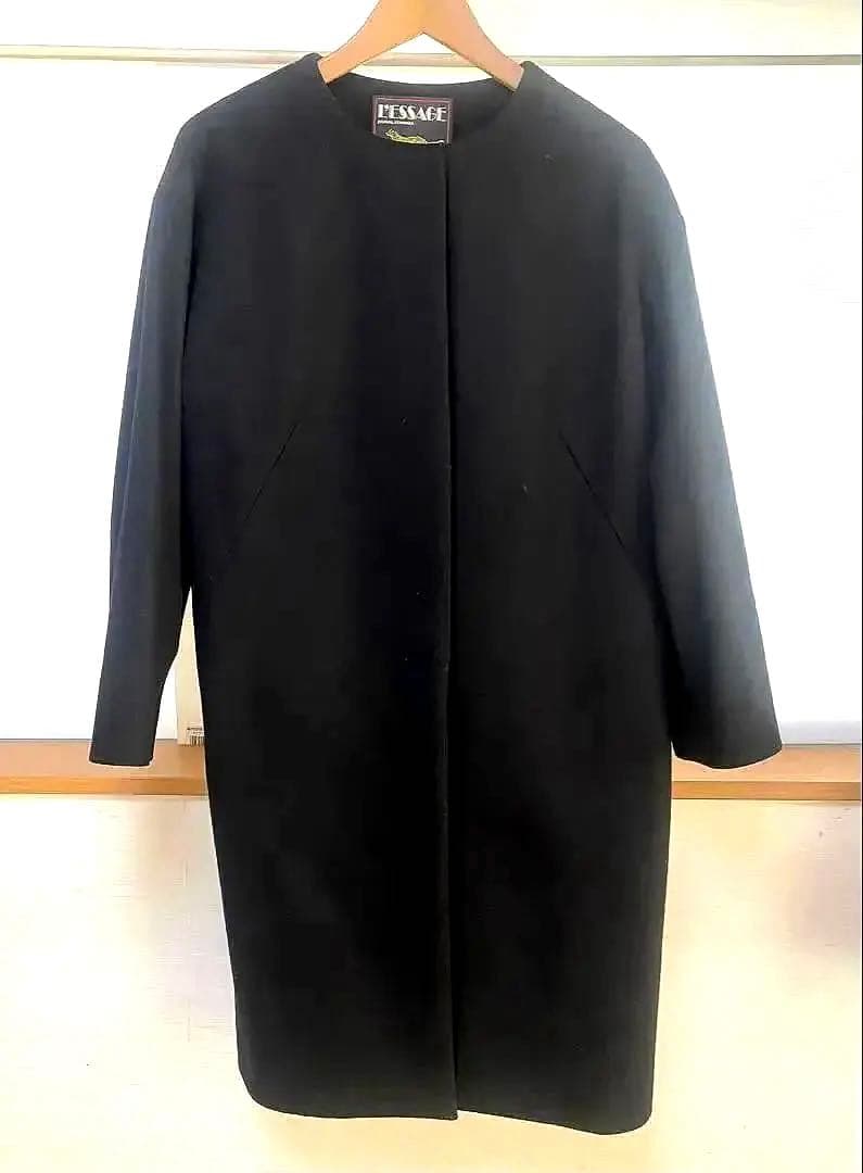 未使用美品JOURNAL STANDARD L’ESSAGE 上質ブラックコート