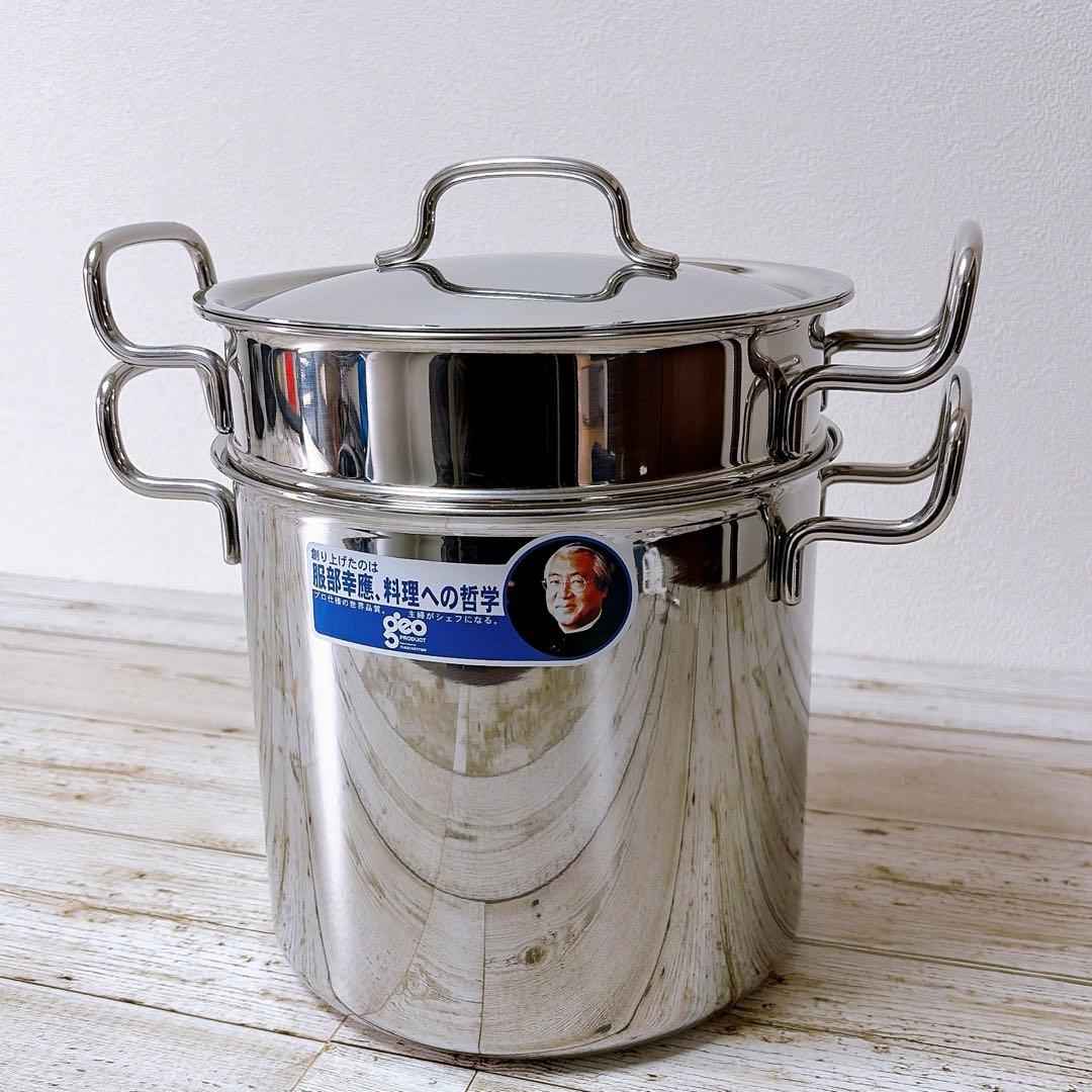 宮崎製作所 ジオプロダクトパスタポット 21cm 日本製 IH対応GEO-21P