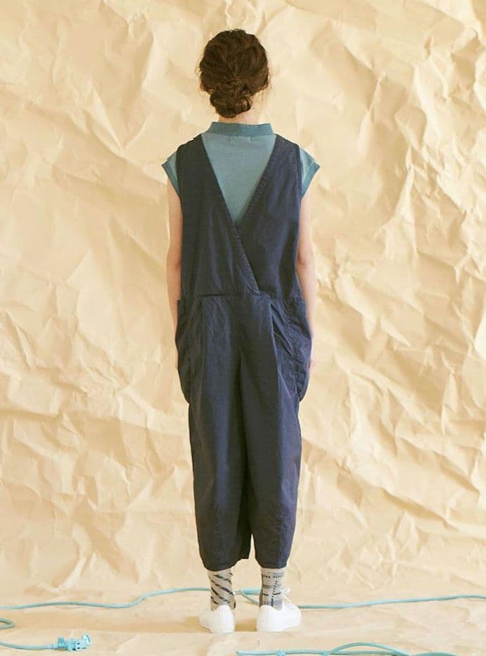 tumugu 硫化染めコンパクトツイル2wayサロペット