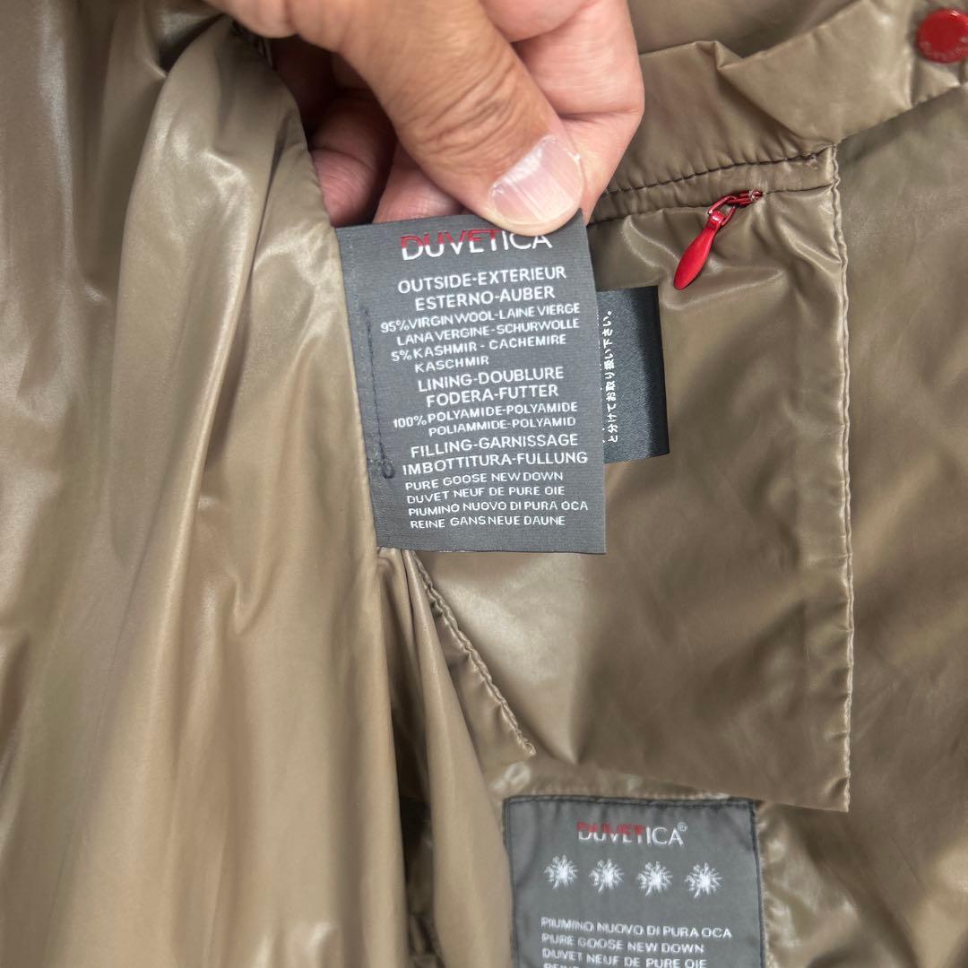 【美品】DUVETICA グレー ウールダウンベスト