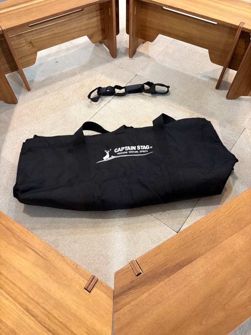 CAPTAIN STAG ヘキサゴンテーブル 収納バッグ付き