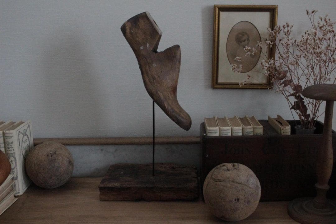 フランスアンティーク木製シューモールドオブジェ/43