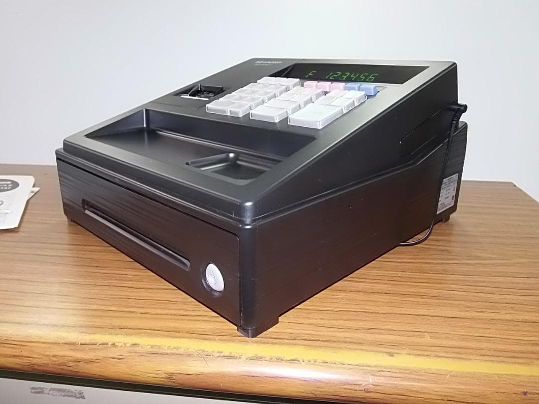 すぐ使える設定無料39シャープ横型領収証レジスター美品でお得なXE-A147