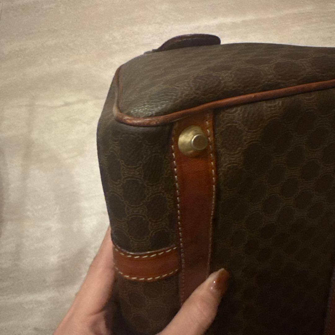 CELINE マカダム ミニボストンバッグ