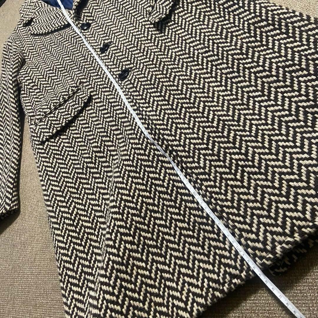 MASSIMO PIOMBO マッシモピオンボ ヘリンボーン ロングコートM相当