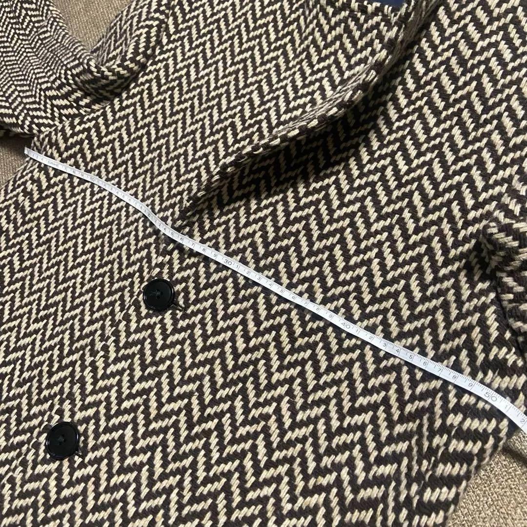 MASSIMO PIOMBO マッシモピオンボ ヘリンボーン ロングコートM相当