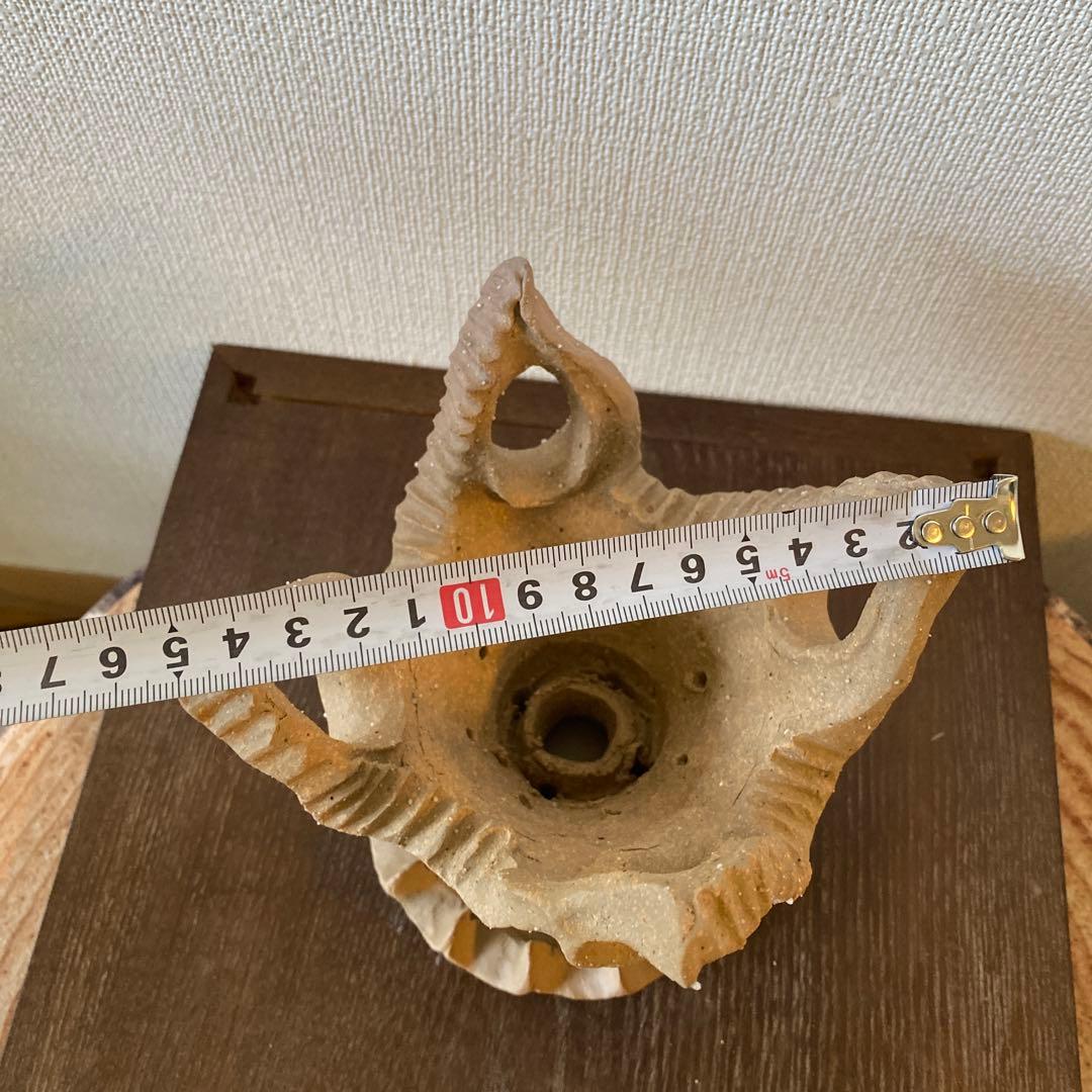 縄文土器デザインミニ植木鉢(本焼き)