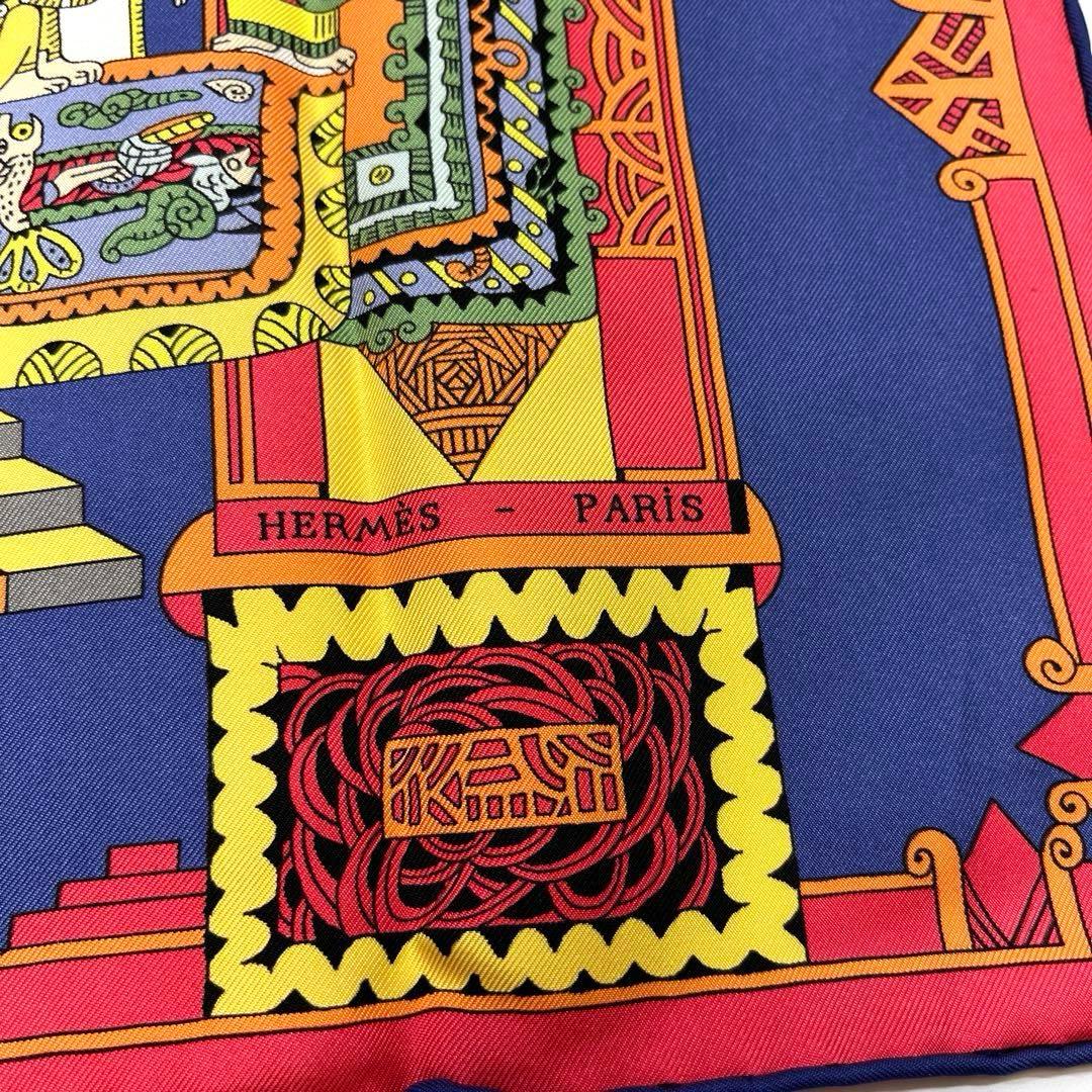 a0908-8HERMES エルメス カレ90 ASTRES スカーフ シルク