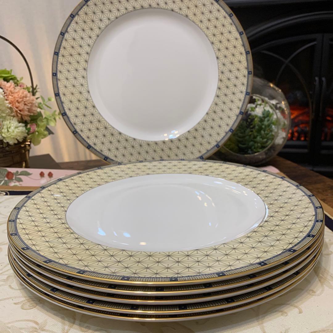 未使用　ウェッジウッド サムライ　アクセント　27cmディナープレート6枚