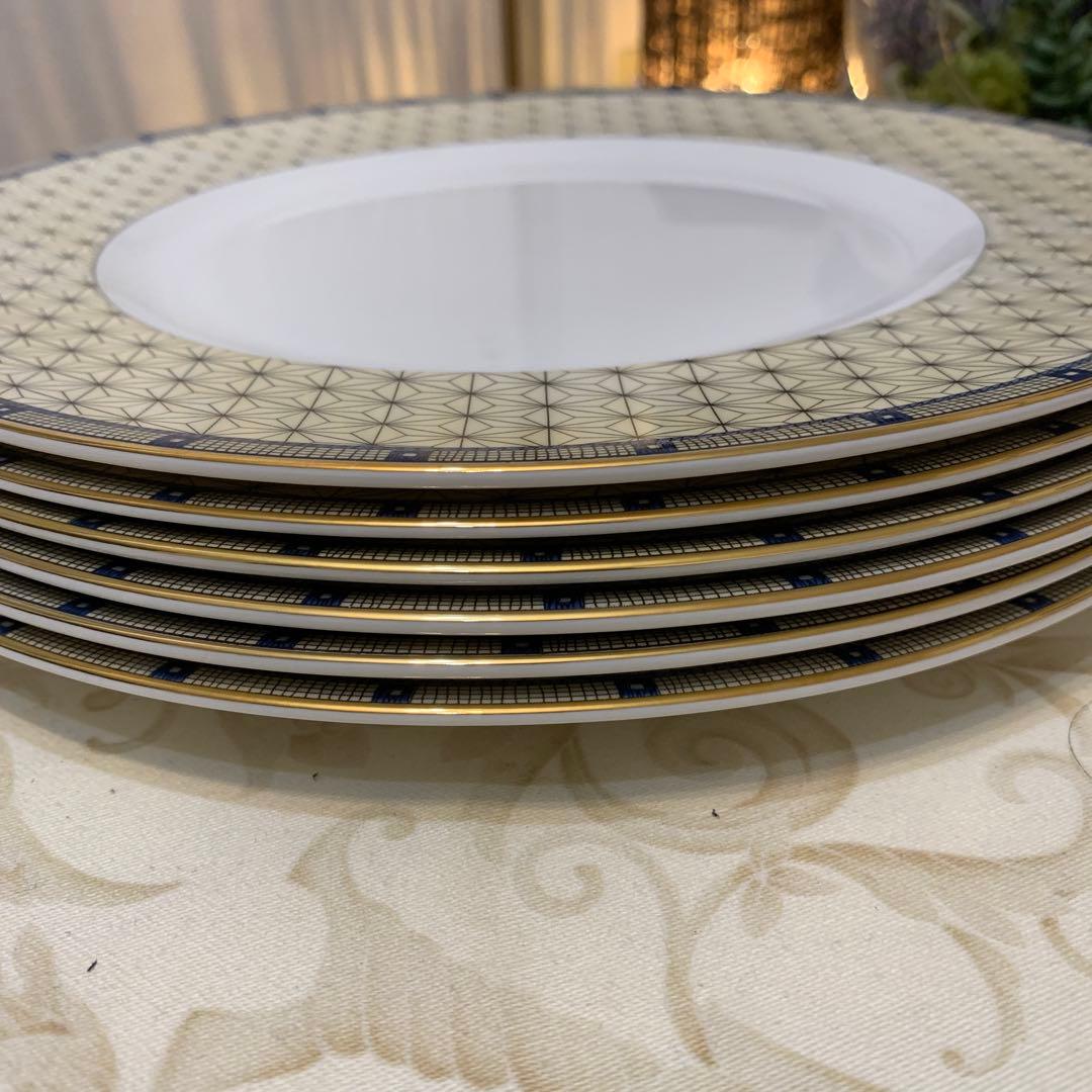 未使用　ウェッジウッド サムライ　アクセント　27cmディナープレート6枚