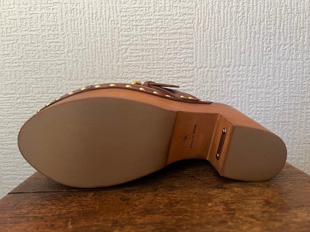 【新品未使用】Chloe JEANNETTEウェッジクロッグ　38サイズ