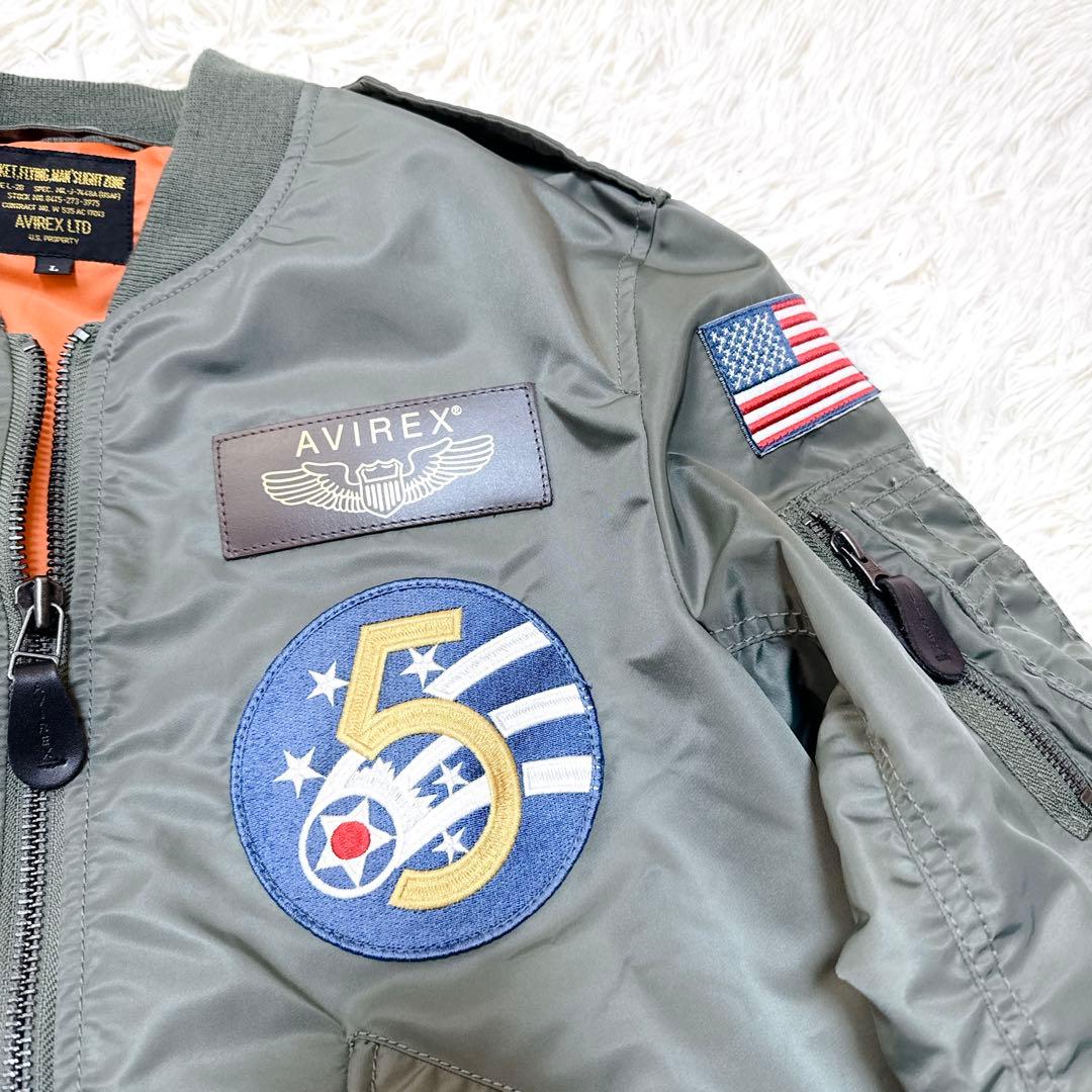avirex L-2B Spearhead 5th 限定品　ワッペン　刺繍