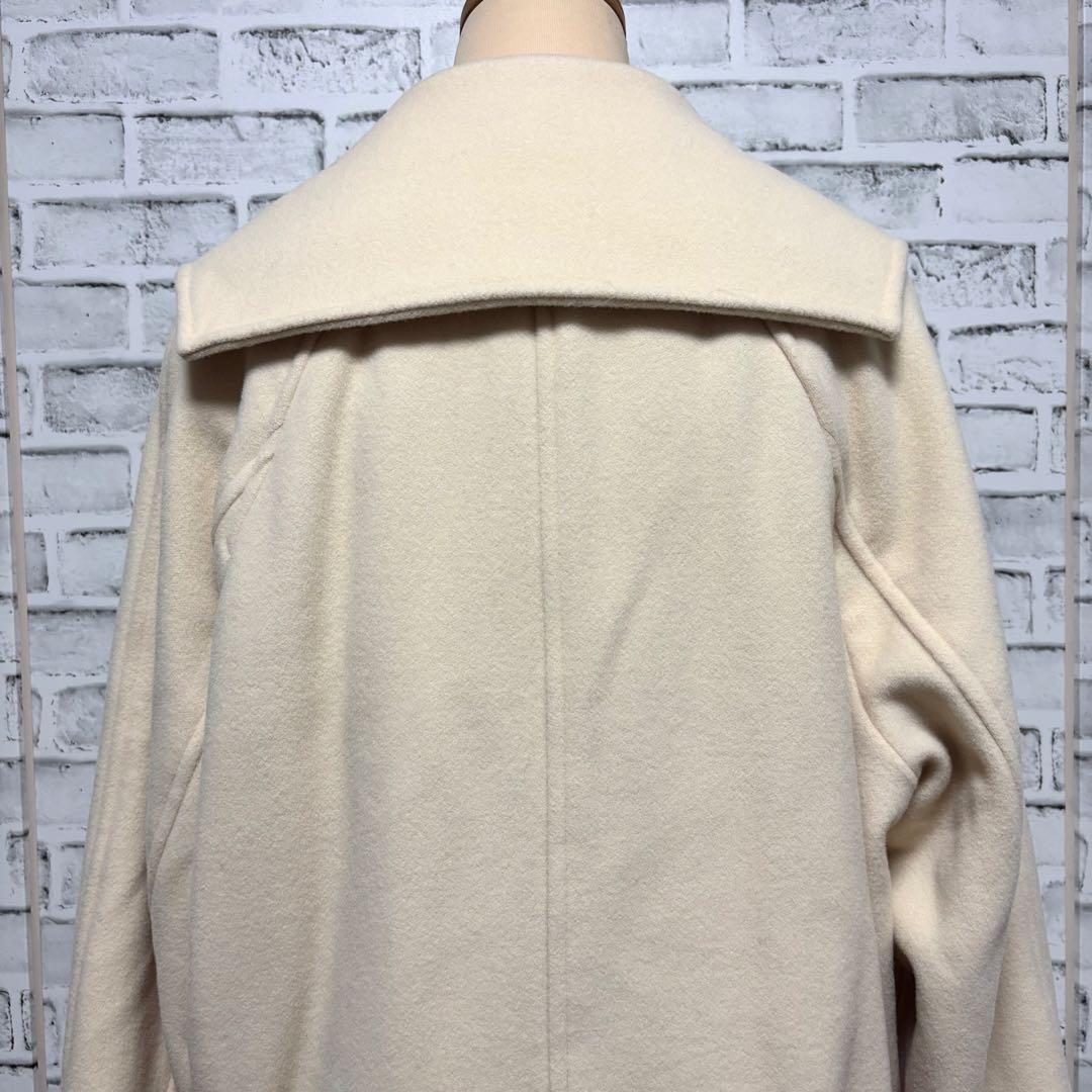 N. Natural Beauty Basic ウールパイルダブルミディコート