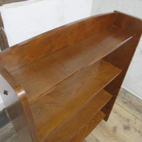 イギリス アンティーク 家具 ブックシェルフ ブックケース 本棚 6032e