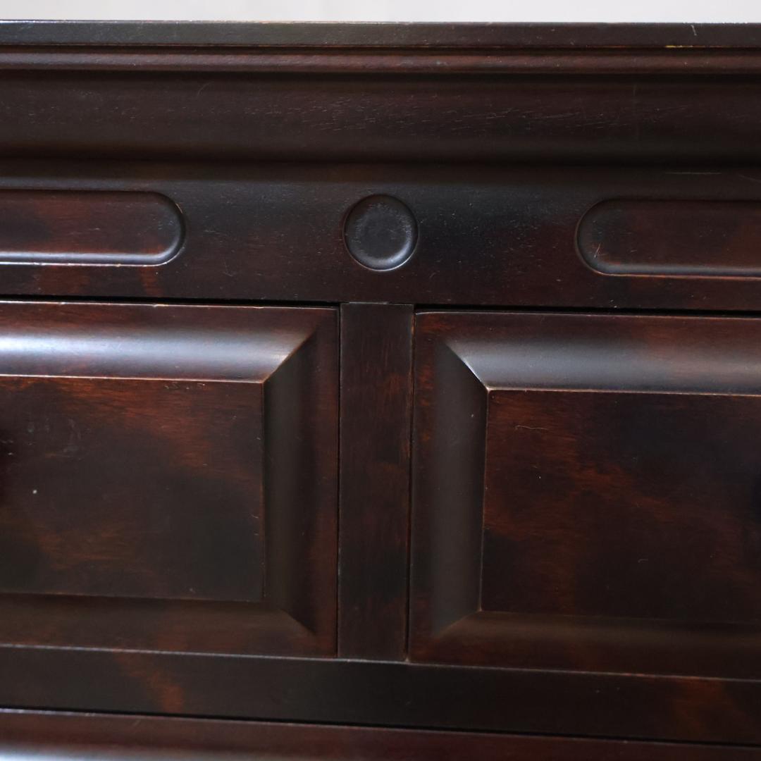 神居民芸 整理箱 樺材 小引き出し 3段・4杯 チェスト 旭川家具 伝統民芸家具