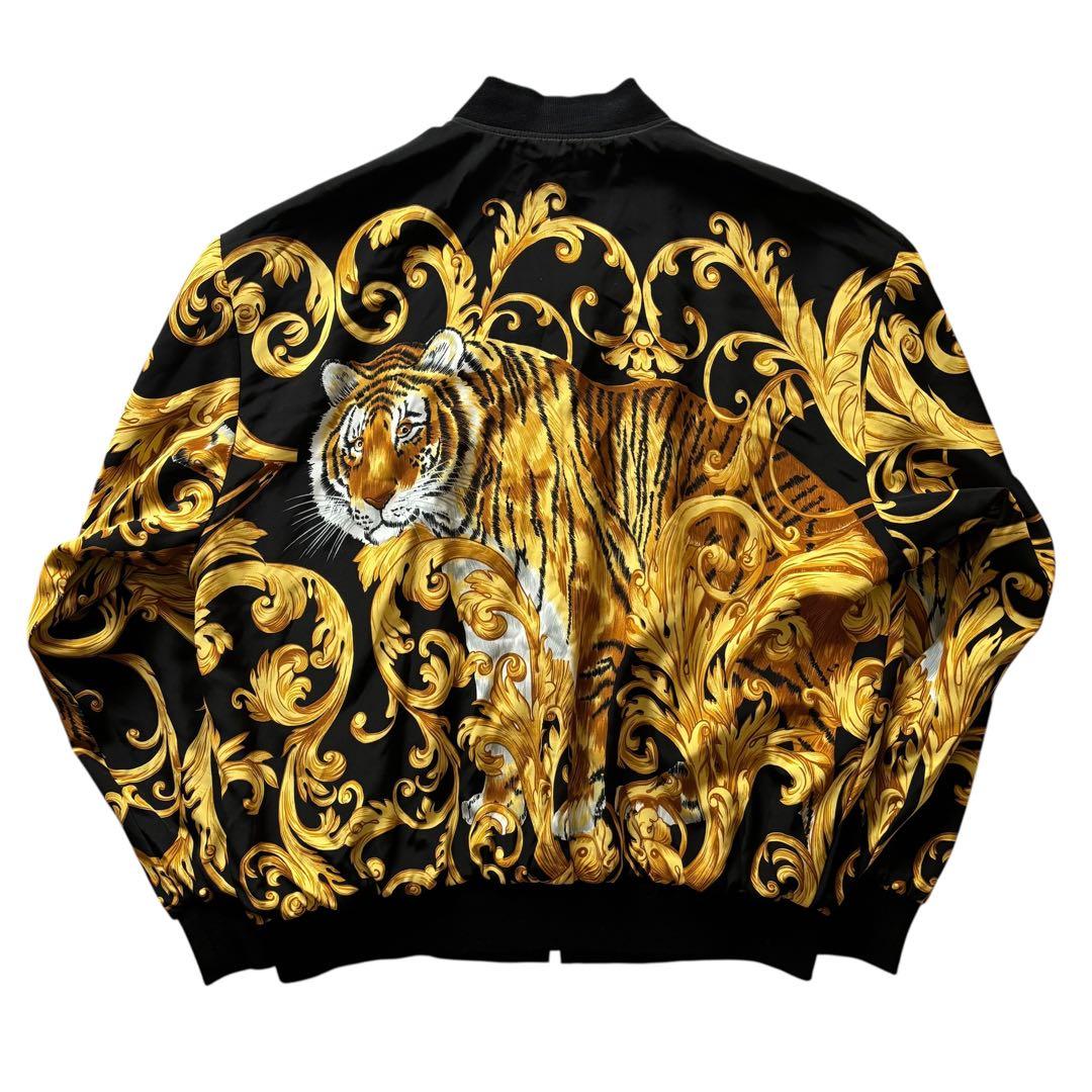 VERSACE リバーシブルサテンボンバージャケット　A005