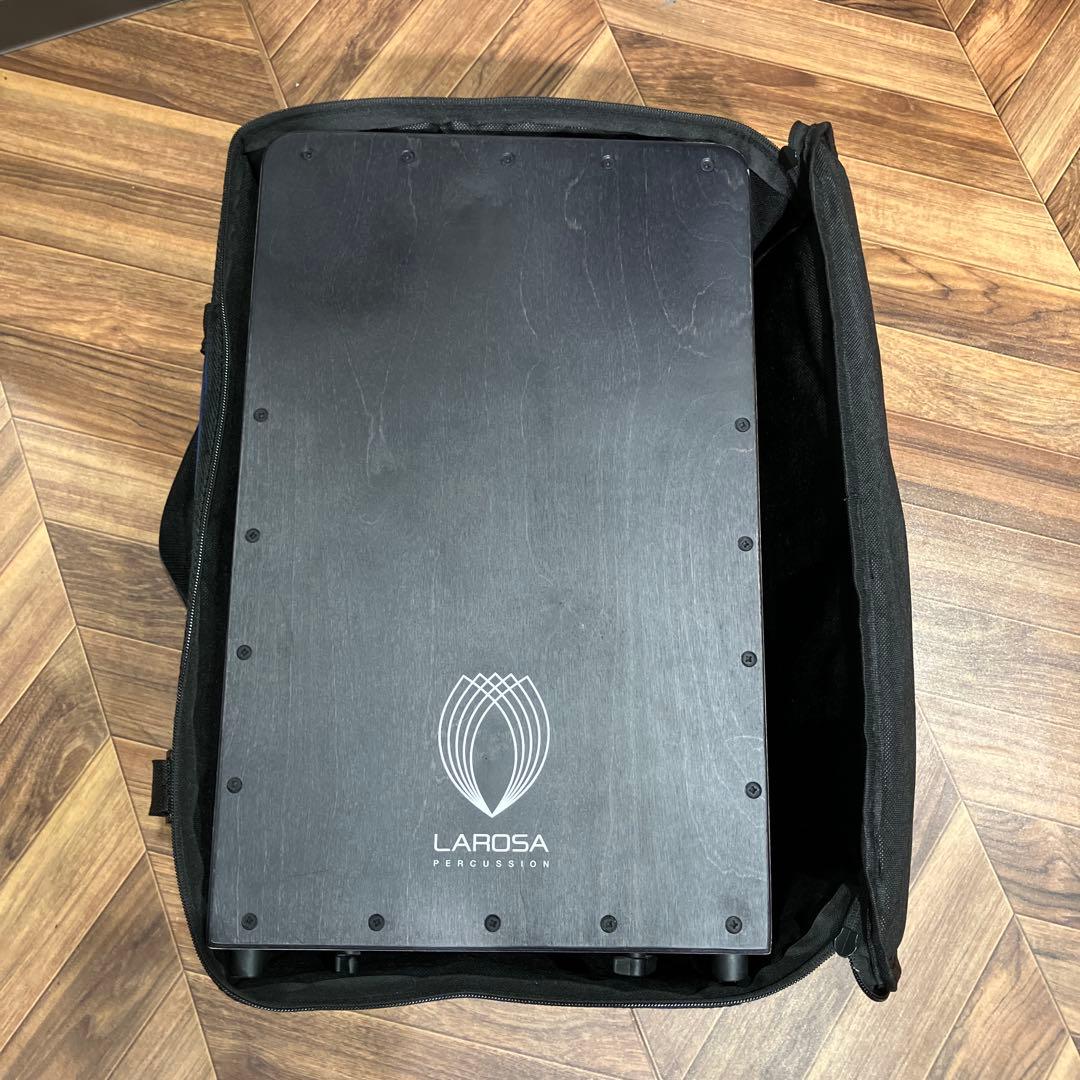 LAROSA カホン 黒 標準サイズ　専用ケース付き