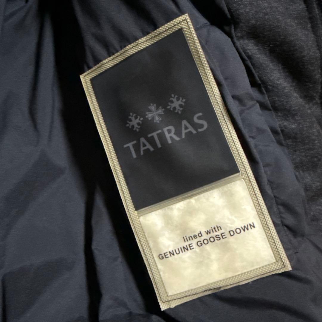 TATRAS ファー付きダークグレー ダウンベスト